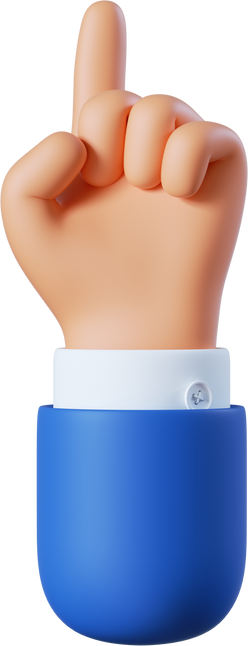 Cartoon Hand Emoji Pointing Gesture